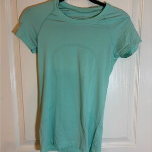 Lululemon Athletica Teal Waist Length Swiftly Tech